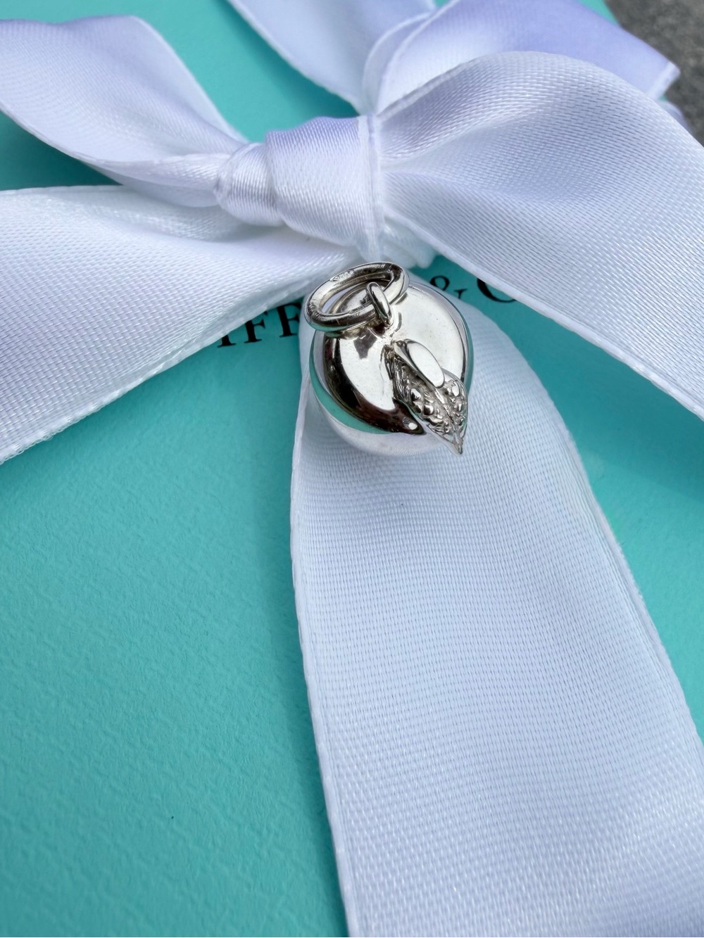 Tiffany & Co. Apple Charm Pendant Silver
